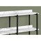 Monarch Specialties Accent Table, Console, Entryway, Narrow, Sofa, Living Room, Bedroom, Metal, Laminate, White, Black I 2221 - alternate 2